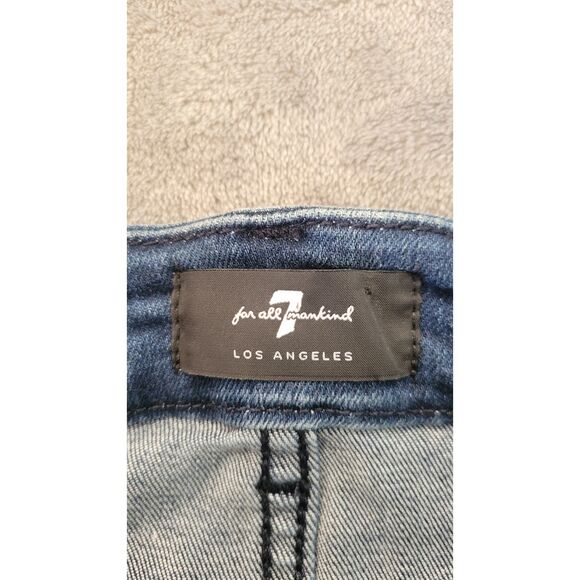 7 for all Mankind Medium Wash Skinny Jeans - Picture 3 of 5